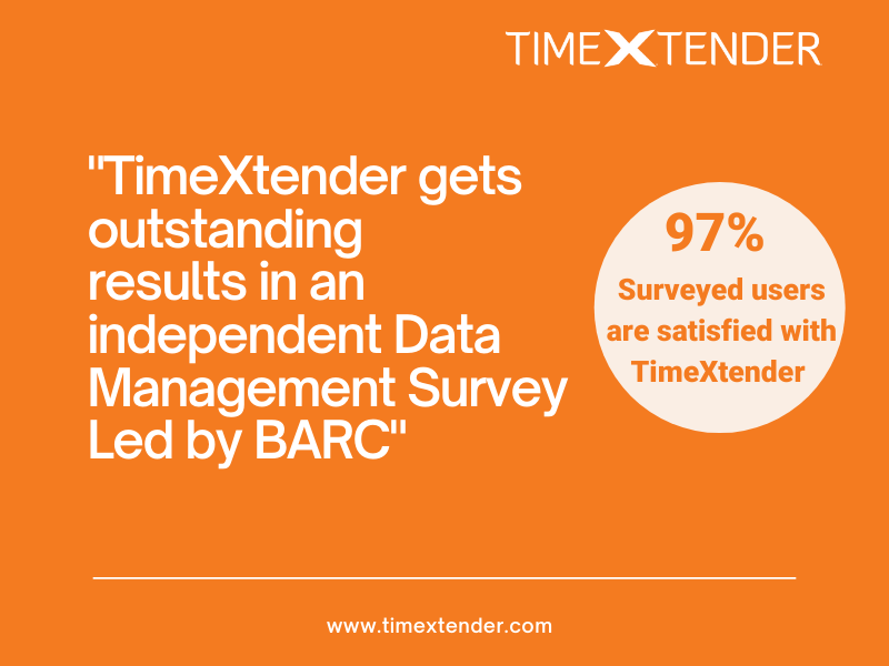 TimeXtender hyllas i årets BARC undersökning